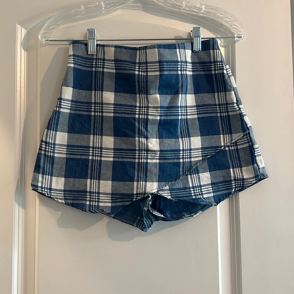 Plaid skort